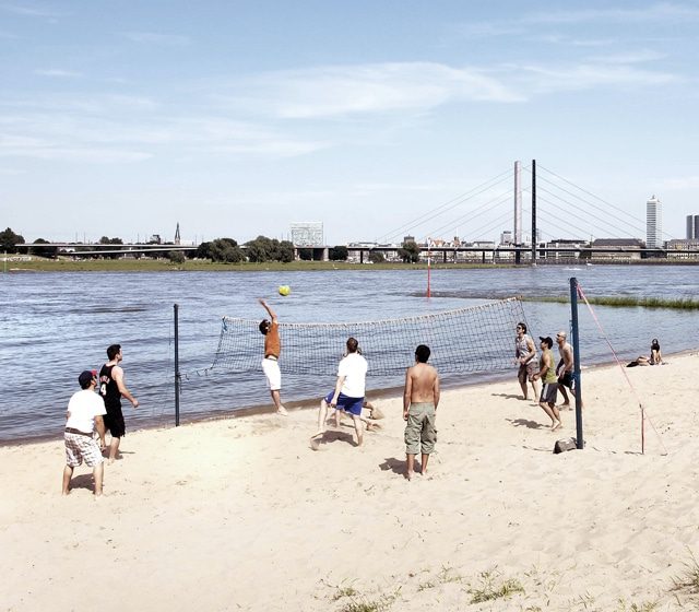 Beachvollesball_Düsseldorf Beachvolleyball in Düsseldorf